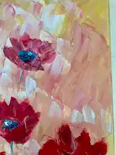 Load image into Gallery viewer, Original Abstract Oil Painting On Canvas Poppy Heaven Textured art impasto