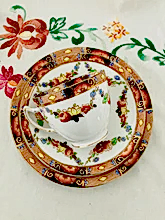 Load image into Gallery viewer, Antique Redfern and Drake Balmoral Bone China 7378 trio set