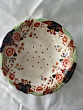 Load image into Gallery viewer, Antique Pierced Berry Bowl, Semi Porcelain, J. Kent, England c.1850