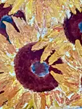 Load image into Gallery viewer, Original Abstract Oil Painting On Canvas Sunflowers Textured art impasto