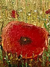 Load image into Gallery viewer, Original Abstract Oil Painting On Canvas Poppy Fields Textured art Impasto Poppy Fields by Karmen