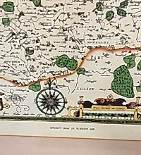 Load image into Gallery viewer, Rare Surrey Described and Divided into Hundreds John Speed Map c1610 British Museum, JJ Cash Ltd