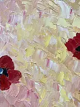 Load image into Gallery viewer, Original Abstract Oil Painting On Canvas Poppy Grace Textured impasto art