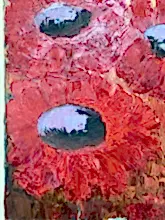 Load image into Gallery viewer, Original Abstract Oil Painting On Canvas Poppy Dawn Textured artwork impasto