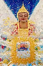 Load image into Gallery viewer, Original Abstract Oil Painting On Canvas Budhha Textured art Impasto Buddha Mindfulness